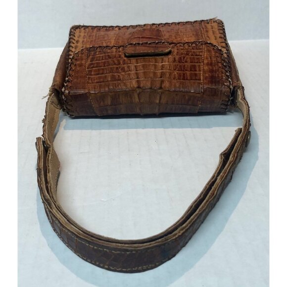 Vintage 1950 alligator small handbag purse made in Cuba note inside - Picture 10 of 16